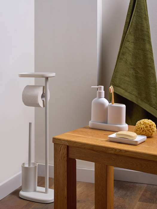 Мыльница slim, белая Bergenson Bjorn Bath BB0001006