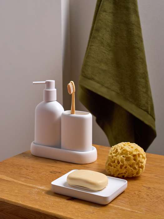 Мыльница slim, белая Bergenson Bjorn Bath BB0001006