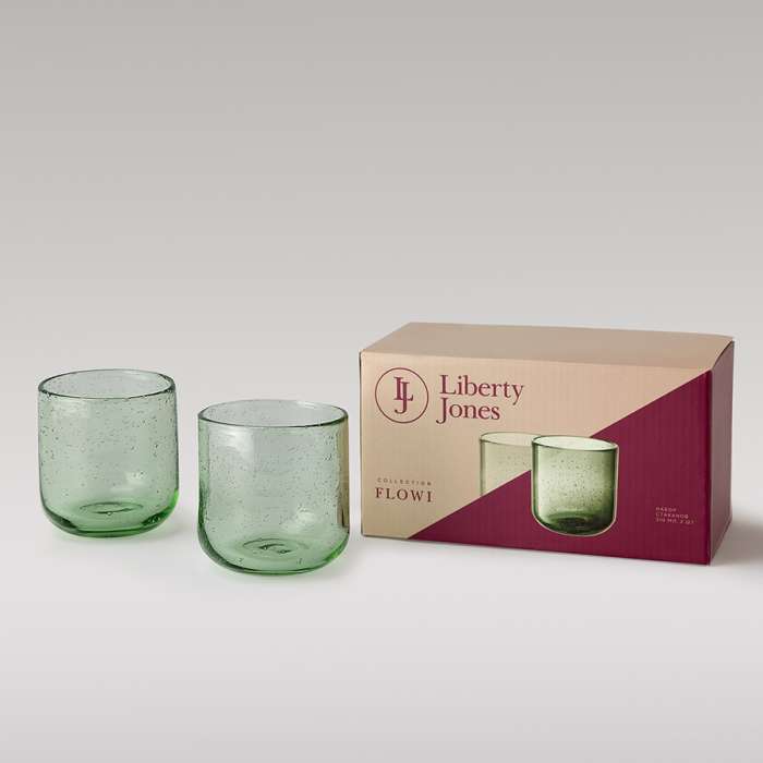Набор стаканов flowi, 310 мл, зеленые, 2 шт. Liberty Jones LJ0000474