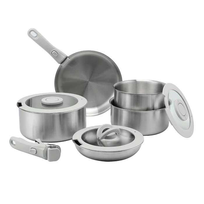 Набор посуды для приготовления со съемными ручками 3ply balance, 9 предметов Smart Solutions SS0000419