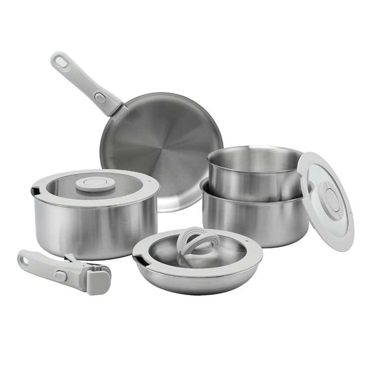 Набор посуды для приготовления со съемными ручками 3ply balance, 9 предметов Smart Solutions SS0000419