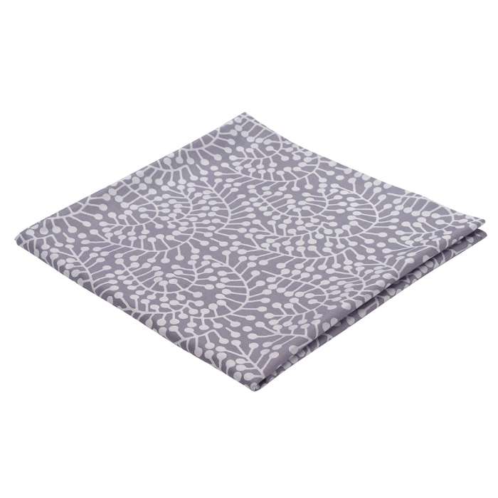 Скатерть из хлопка фиолетово-серого цвета с рисунком Спелая смородина, scandinavian touch, 180х260см Tkano TK21-TC0022