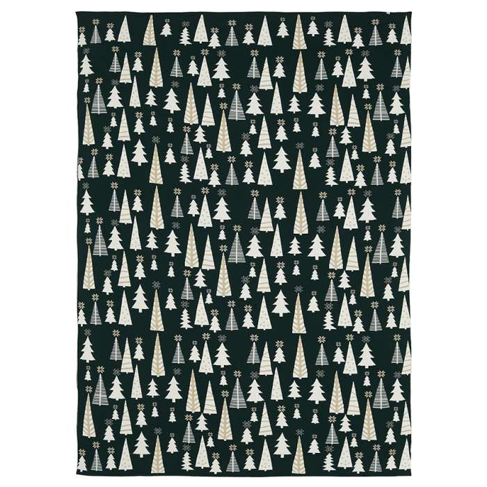 Плед из хлопка с новогодним рисунком whitewood из коллекции new year essential, 130x180 см Tkano TK25-TH0005