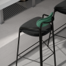 Стул барный ror, round, велюр, черный/темно-зеленый/черный LATITUDE RORBCHRBKVLRDGRNBK