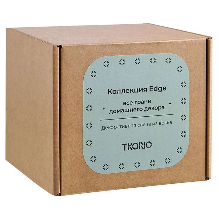 Свеча декоративная мятного цвета из коллекции Edge, 10,5 см TKANO TK22-CND0004
