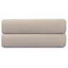 Простыня на резинке из премиального сатина бежевого цвета из коллекции essential, 200х200х30 см Tkano TK24-FS0022