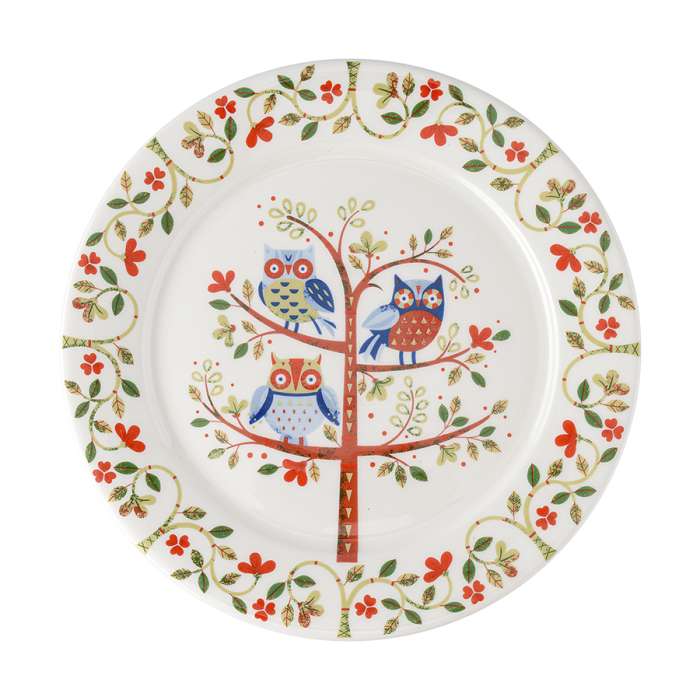 Набор тарелок owl из коллекции birds of paradise в подарочной упаковке, D21 см, 2 шт. Liberty Jones LJ0000305