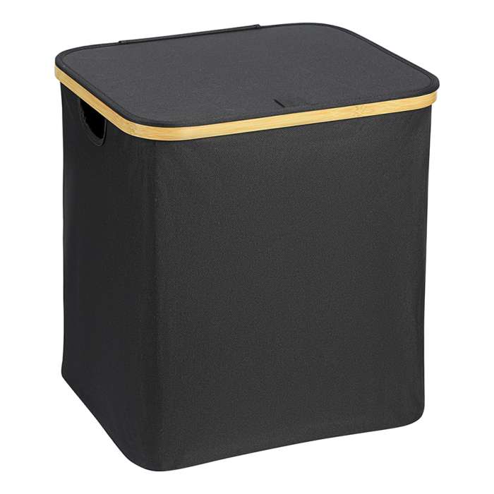 Корзина для белья neat mid, 40x33x43 см, черная Smart Solutions SS0000153