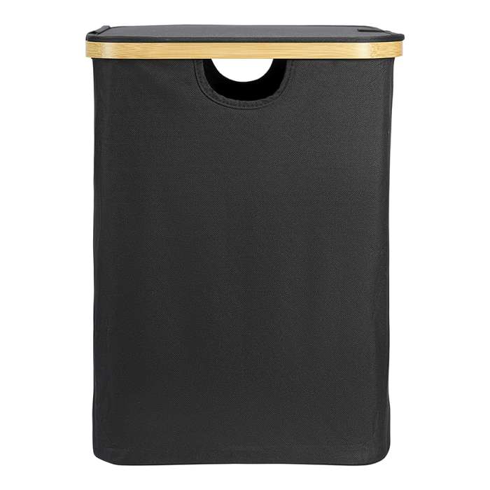 Корзина для белья neat mid, 40x33x43 см, черная Smart Solutions SS0000153