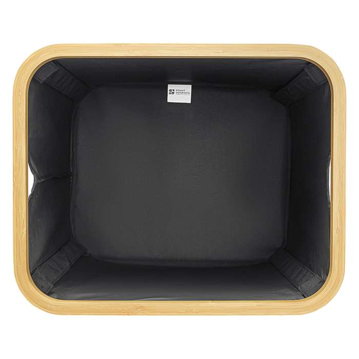 Корзина для белья neat mid, 40x33x43 см, черная Smart Solutions SS0000153