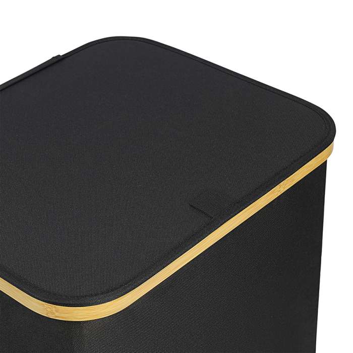 Корзина для белья neat mid, 40x33x43 см, черная Smart Solutions SS0000153