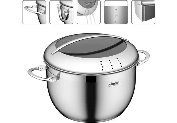 Кастрюля со стеклянной крышкой (5,5 л) MARUSKA