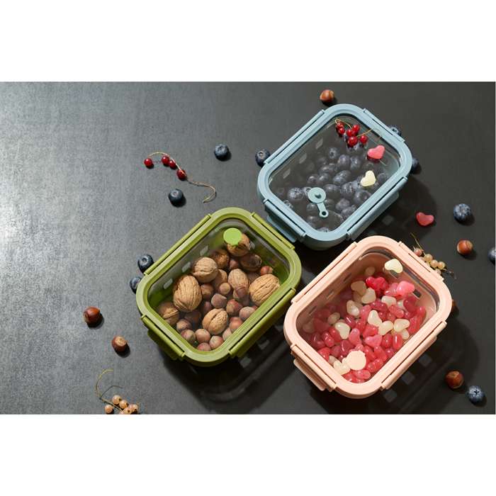 Контейнер для запекания, хранения и переноски продуктов в чехле smart solutions, 370 мл, синий Smart Solutions ID370RC_5415C