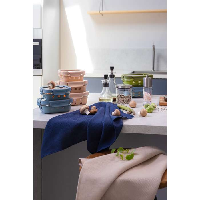 Контейнер для запекания, хранения и переноски продуктов в чехле smart solutions, 370 мл, синий Smart Solutions ID370RC_5415C