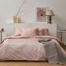 Простыня на резинке из премиального сатина цвета пыльной розы из коллекции essential, 200х200х30 см Tkano TK24-FS0049