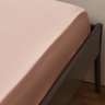 Простыня на резинке из премиального сатина цвета пыльной розы из коллекции essential, 200х200х30 см Tkano TK24-FS0049