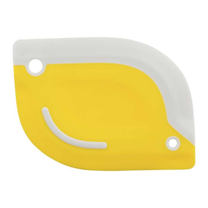 Скребок для теста 2 в 1 hilly, 10,7х8 см, светло-серый/желтый Smart Solutions SS-SC-TPR-10.7