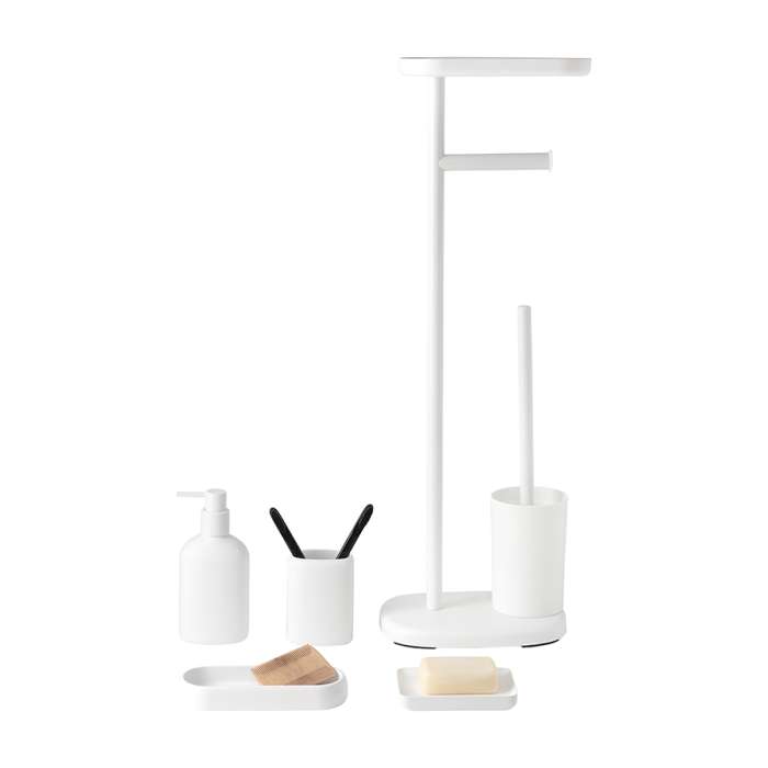 Подставка для ванных принадлежностей slim, белая, малая Bergenson Bjorn Bath BB0001007