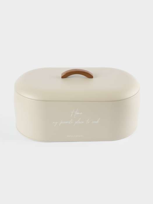 Хлебница, 36х16х20 см, металл/дерево, овальная, бежевая, Retro ANNA LAFARG ANLAF-W7085-3A