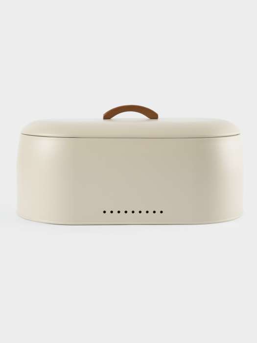 Хлебница, 36х16х20 см, металл/дерево, овальная, бежевая, Retro ANNA LAFARG ANLAF-W7085-3A