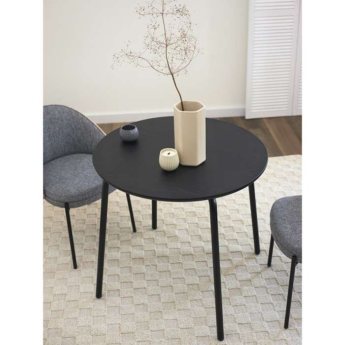 Стол обеденный round, D80 см, черный Bergenson Bjorn BB0000838