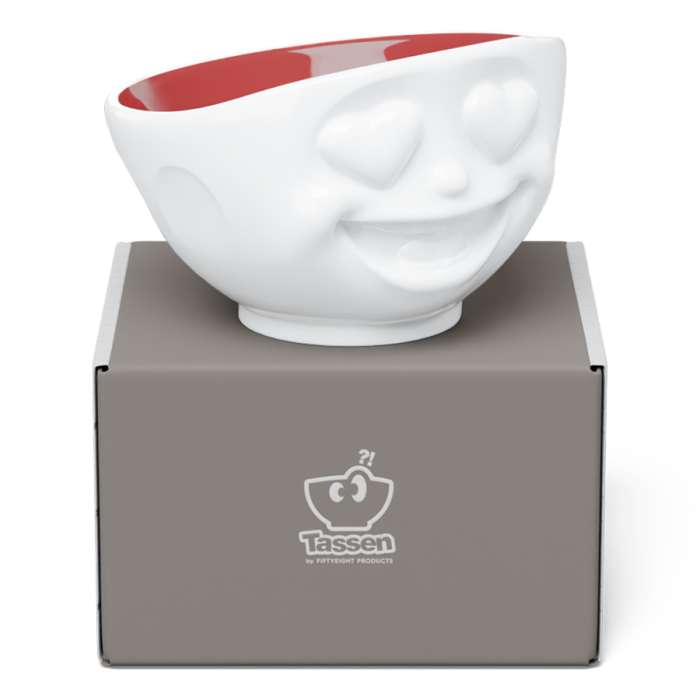 Чаша heartful, 500 мл, белая/красная Tassen T02.52.07