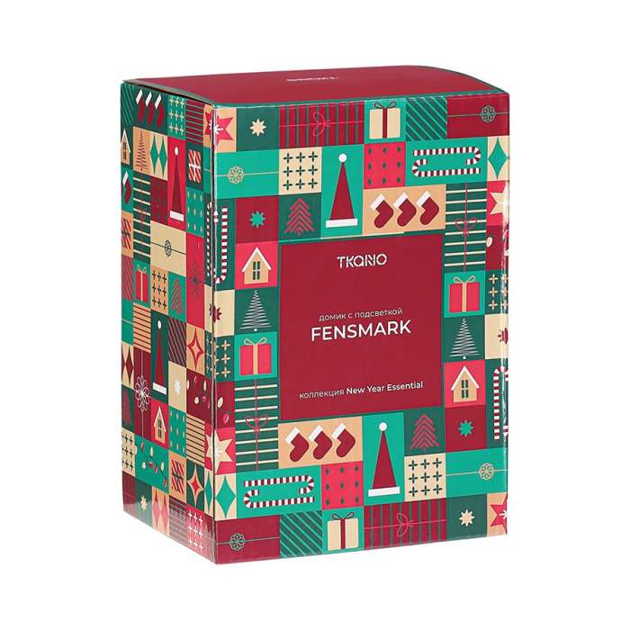 Домик с подсветкой fensmark из коллекции new year essential, 15 см Tkano TK25-NY_LH0002