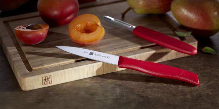 Нож 120 мм, универсальный, красный, TWIN Grip ZWILLING 38095-121