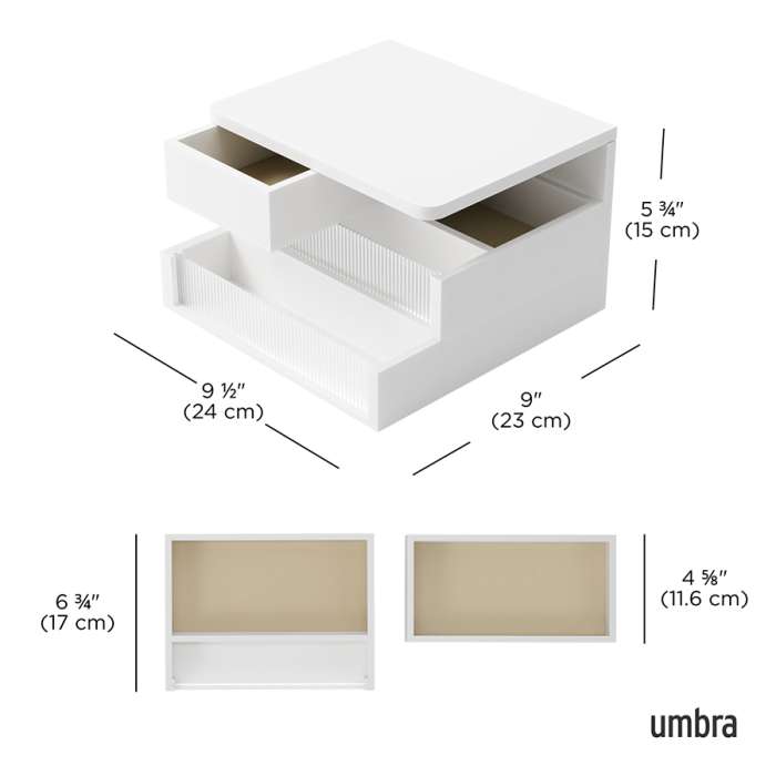 Шкатулка malibu, белая UMBRA 1023443-660