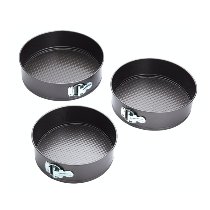 Набор из 3-х форм для выпекания серебристый KITCHEN CRAFT KCCAKESET3