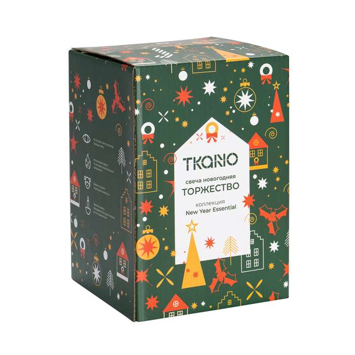 Свеча новогодняя Торжество из коллекции new year essential, 17см Tkano TK26-NY_CND0003