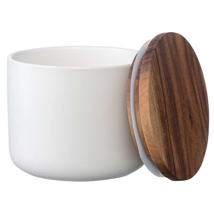 Банка для хранения керамическая, 350 мл, белая SMART SOLUTIONS KK-CR350W