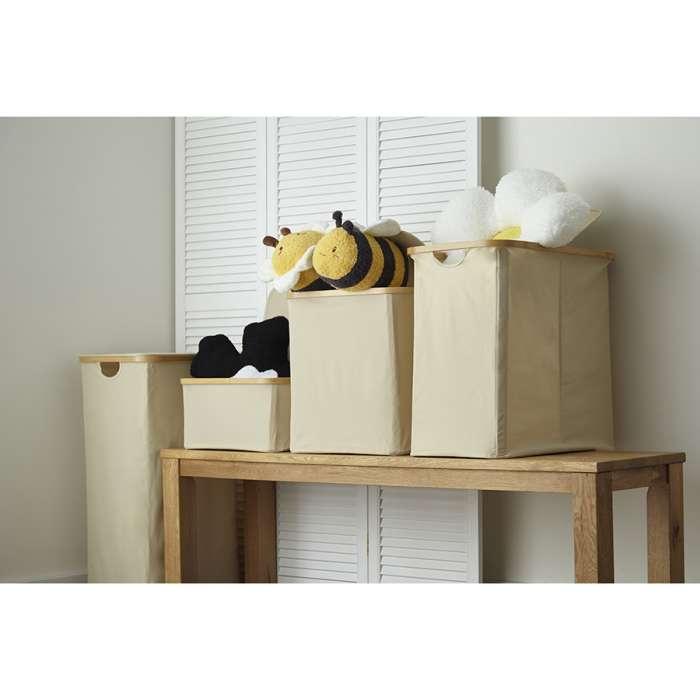 Корзина для белья neat low, 40x33x20 см, молочная Smart Solutions SS0000154