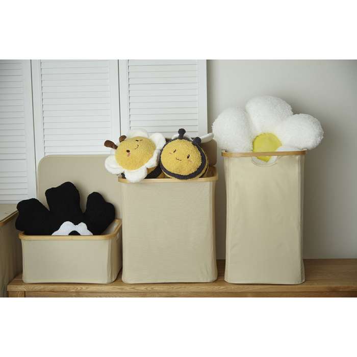 Корзина для белья neat low, 40x33x20 см, молочная Smart Solutions SS0000154