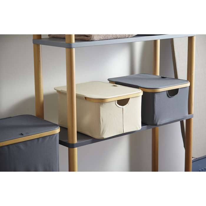 Корзина для белья neat low, 40x33x20 см, молочная Smart Solutions SS0000154