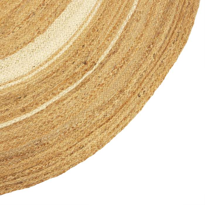 Ковер из джута овальный с вставками белого цвета из коллекции ethnic, 160х230см Tkano TK23-DR0077