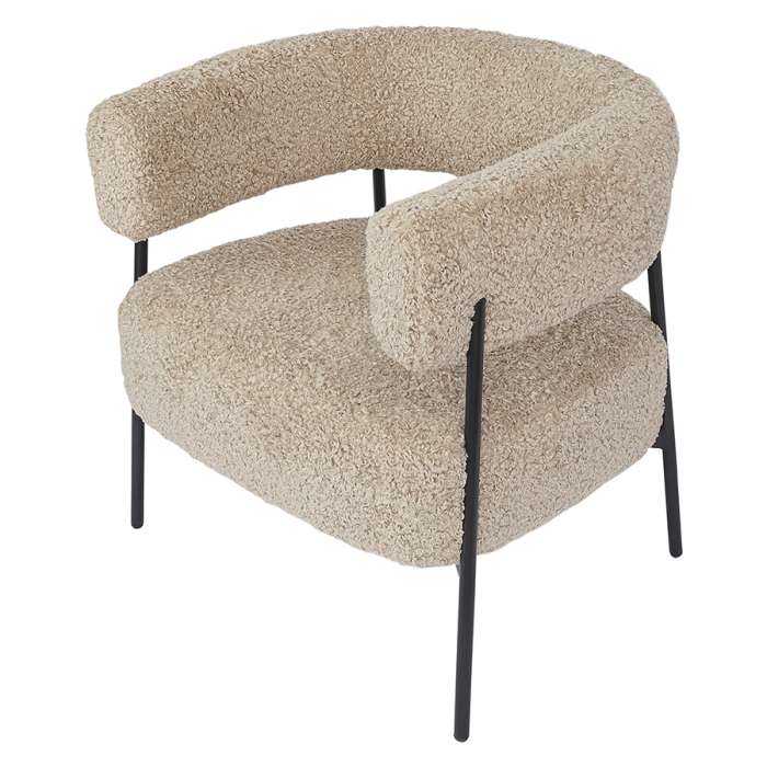 Кресло hugme, букле, миндальное молоко Bergenson Bjorn BB0000687