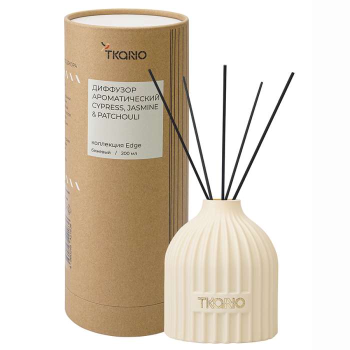 Диффузор ароматический cypress, jasmine & patchouli из коллекции edge, 200 мл, бежевый Tkano TK23-DIF0021