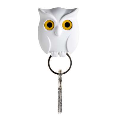 Держатель для ключей Night Owl белый QUALY QL10195-WH