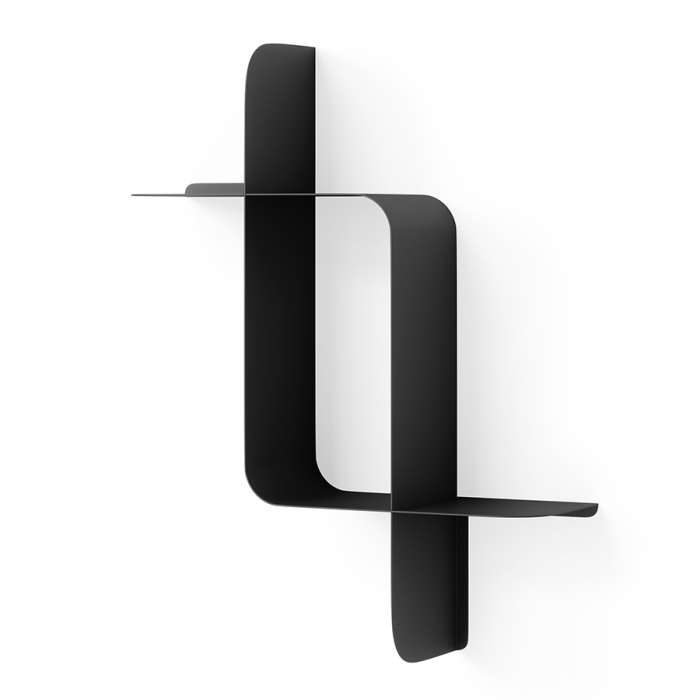 Набор металлических настенных полок montage, 2 шт., черные UMBRA 1022611-040