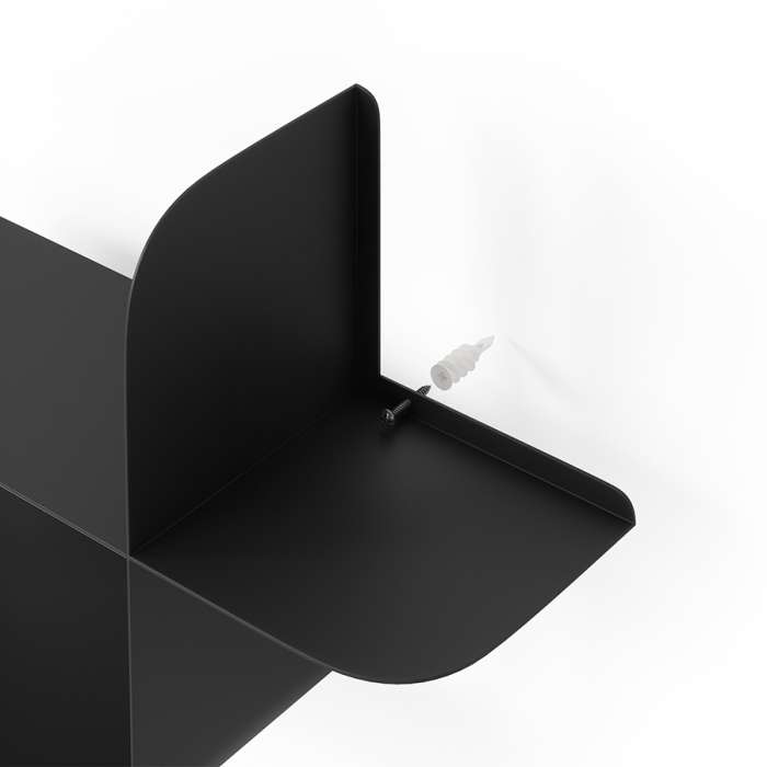 Набор металлических настенных полок montage, 2 шт., черные UMBRA 1022611-040