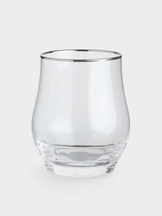 Стакан, 350 мл, 2 шт, стекло, с серебристым кантом, Rhapsody ANNA LAFARG ANLAF-AT1241147