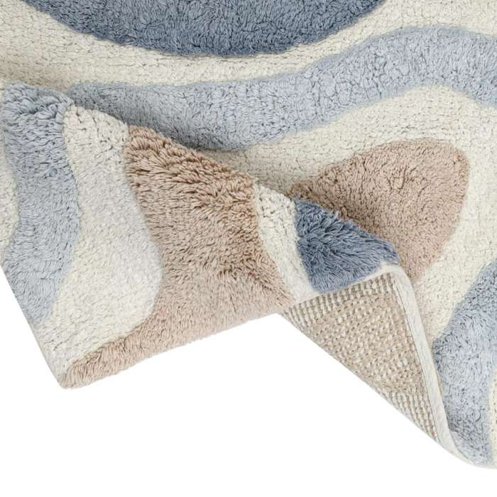 Коврик для ванной flow серо-синего цвета из коллекции ethnic Tkano TK25-BM0002