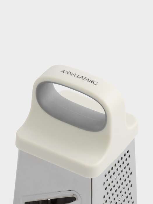 Терка, 21 см, четырехгранная, сталь/пластик, серо-бежевая, Universal ANNA LAFARG ANLAF-KT211033