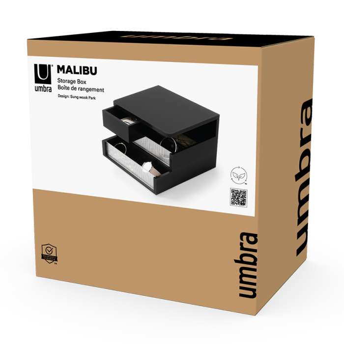 Шкатулка malibu, черная UMBRA 1023443-040