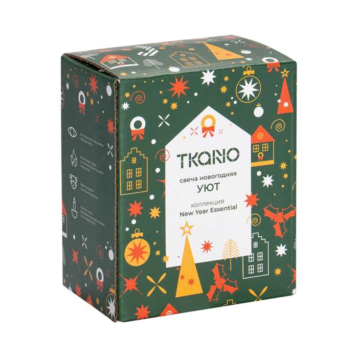Свеча новогодняя Уют из коллекции new year essential, 9,3см Tkano TK26-NY_CND0001