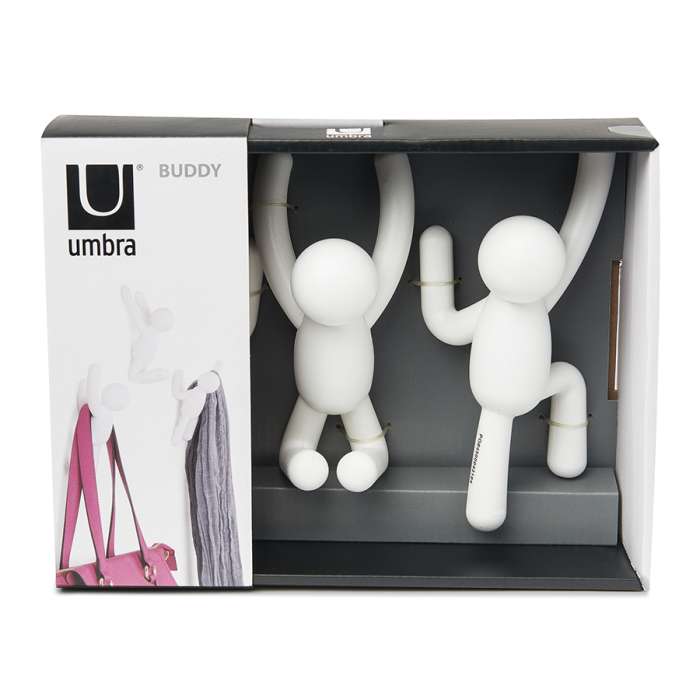 Набор крючков buddy, белый, 3 шт. UMBRA 318165-660