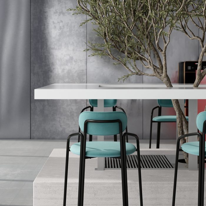 Стул барный ror, round, велюр, черный/светло-бирюзовый LATITUDE RORBCHRBKVLRLBLGRN