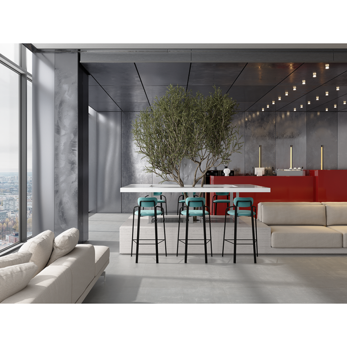 Стул барный ror, round, велюр, черный/светло-бирюзовый LATITUDE RORBCHRBKVLRLBLGRN