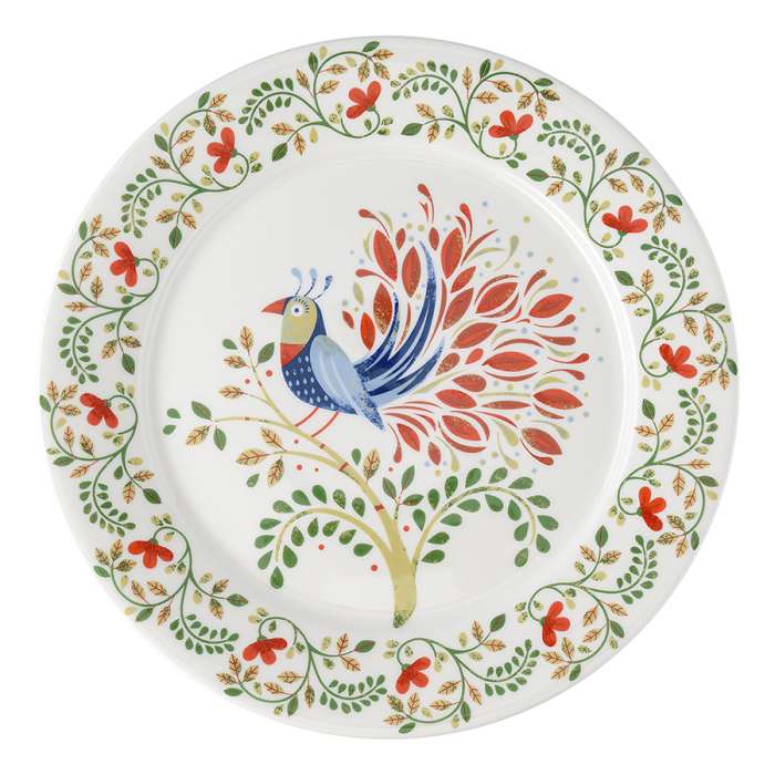 Набор тарелок fantail bird из коллекции birds of paradise в подарочной упаковке, D28 см, 2 шт. Liberty Jones LJ0000309